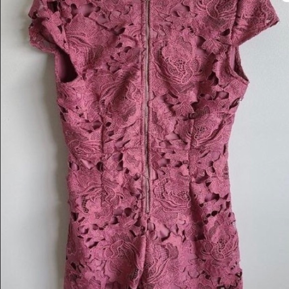Super cute and girly lace deep v romper NWOT - Picture 6 of 6